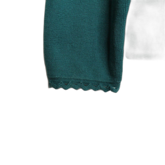 Hampshire Studio Cardigan Button Down With Lace Trimming - Picture 6 of 8